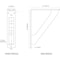 Ekena Millwork Traditional Wrought Iron Bracket, (Triple center brace), Powder Coated Black 2"W x 7 1/2"D x 10"H BKTM02X07X10TTR - alternate 8